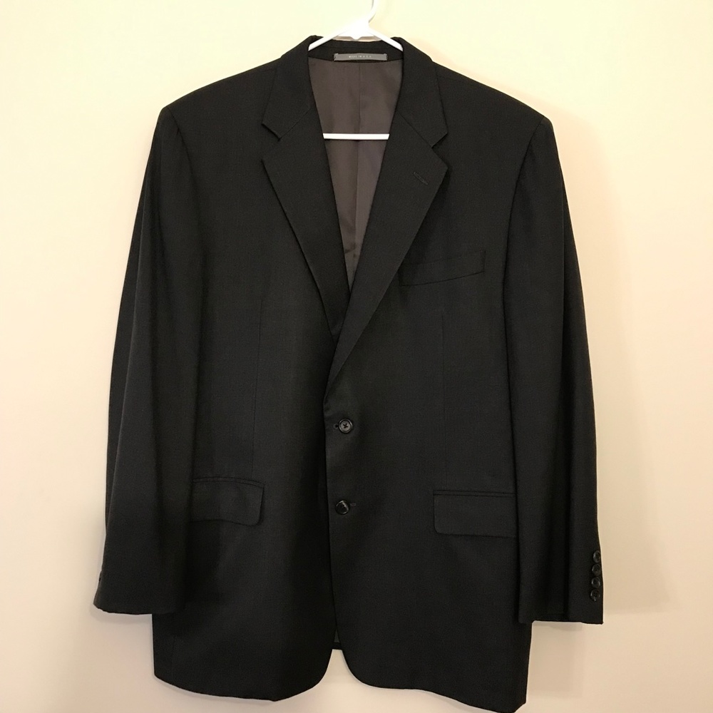 Hickey Freeman Loro Piana Wool Fabric Blazer Size 44 Regular